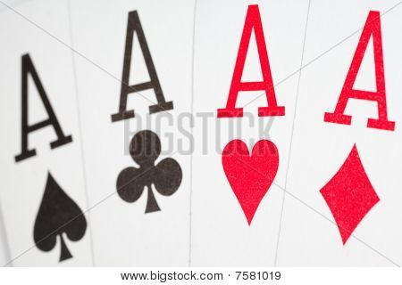 carte di close up. Quattro casi di tutti i colori.