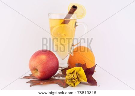 Tea And Roses From Autumn Leaves