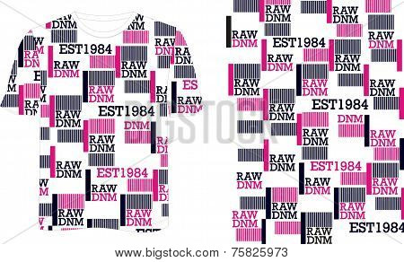 T Shirt Full Print Raw Dnm
