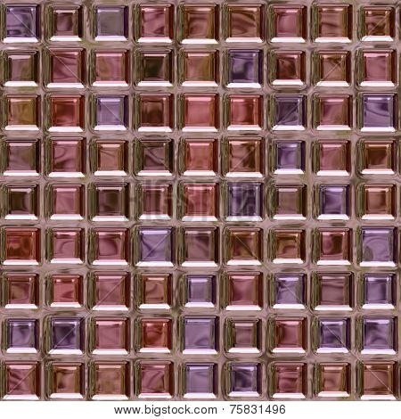 Pink Glass Brick Pattern
