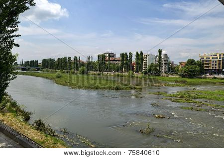 River Maritsa in Plovdiv town
