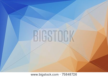 Abstract Background. Transition From Blue To Orange