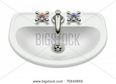 White washing sink