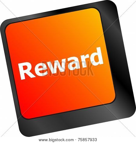 Rewards Keyboard Keys Showing Payoff Or Roi