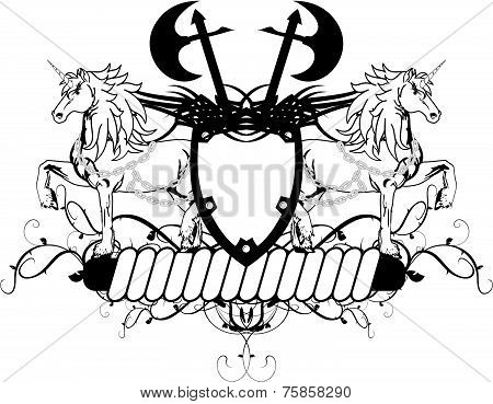 heraldic unicorn coat of arms crest5