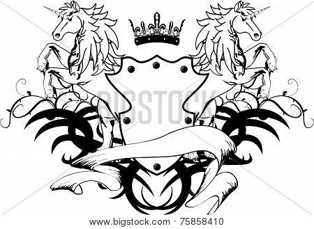 heraldic unicorn coat of arms crest3