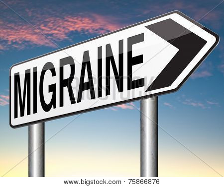 migraine acute or chronic headache need for painkiller or prevent pain 