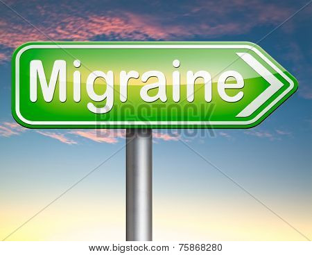 migraine acute or chronic headache need for painkiller or prevent pain 