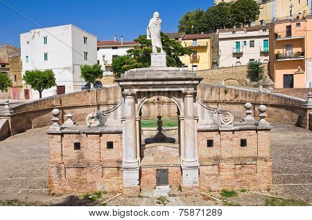 Fountain Cavallina of Genzano di Lucania.Italy.