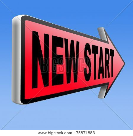 new start again or chance back to the beginning and play game road sign arrow 