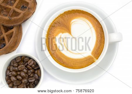 Cup Of Latte Coffee