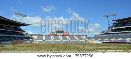 Lancaster Park Panorama - A Sad Picture Of Dereliction.