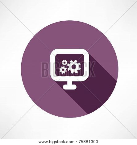 gear monitor icon
