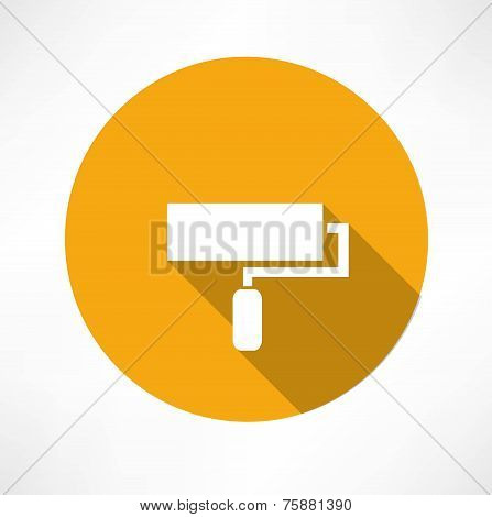 roller brushes icon