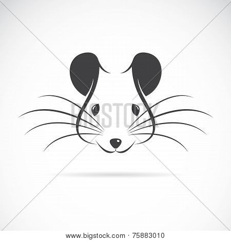 Vector Image Of An Rat Head