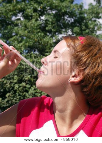 Succhiare il sole rinfrescante