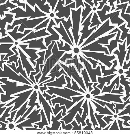 Monochrome Cracks Seamless Pattern