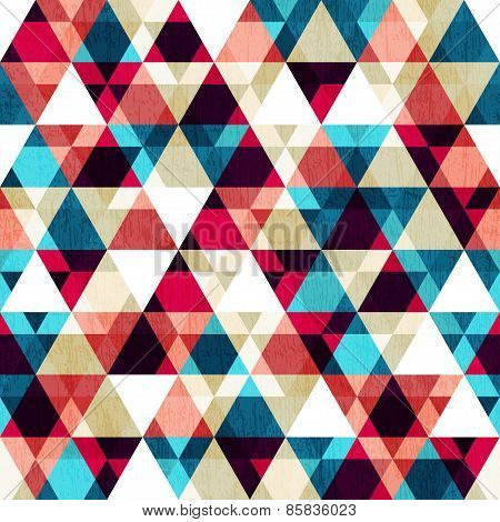 Retro Triangle Seamless Texture With Wood Effect