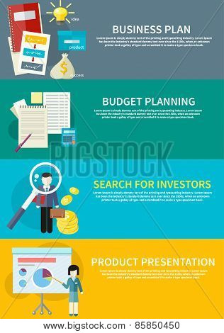 Business plan, budget planning, search investors