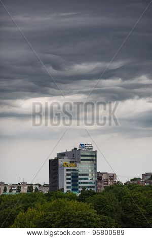 Dark Clouds Asperatus Over Kaliningrad