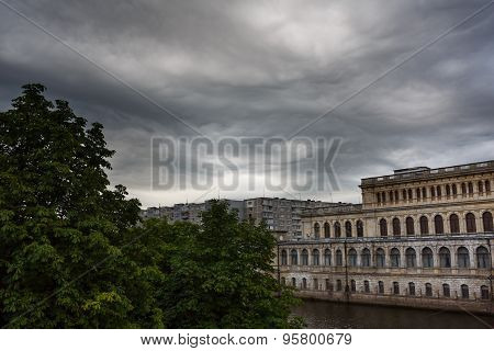 Dark Clouds Asperatus Over Kaliningrad