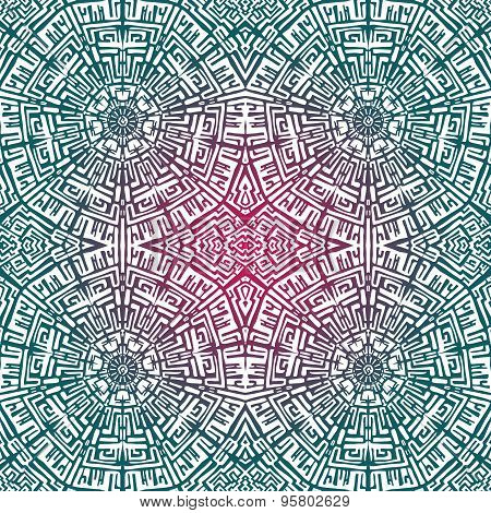 Seamless geometric background in ethnic style