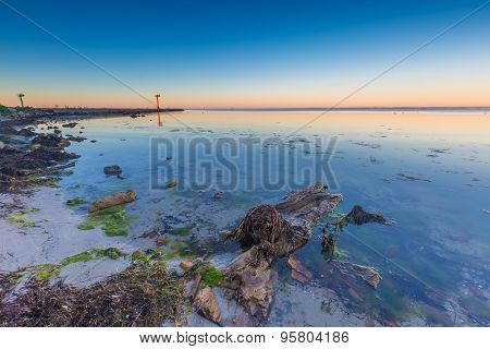 Beautiful Beach Before Sunrise