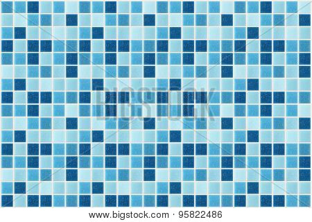 small square tiles of blue color