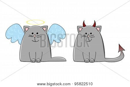 Angel Demon Cat