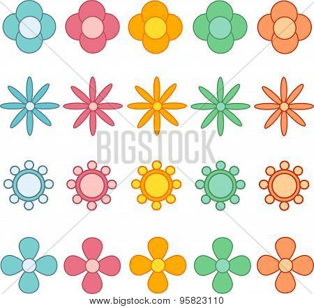 Vector flowers