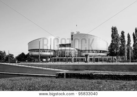 European Court Of Human Rights Building In Strasbourg