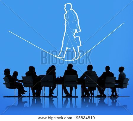 Risk Management Insurance Safety Unsteady Concept