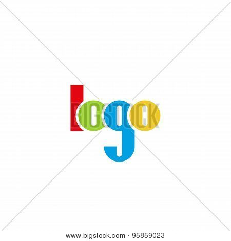 Word Logo, Colorful Letter, Mockup Lettering For Websaite Of Logotype