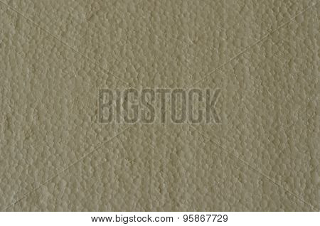 White plate of polystyrene foam