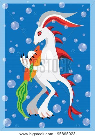 Underwater rabbit