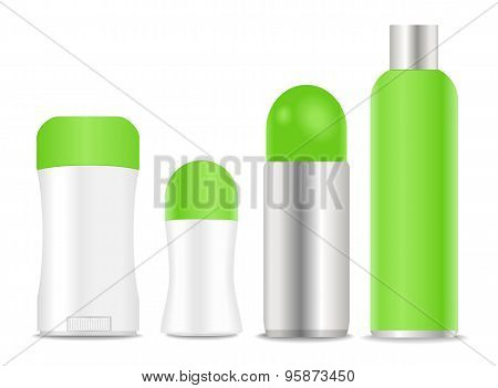 Blank deodorants and spray tubes.