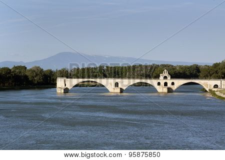 Bridge In Avignon France Mont Ventoux