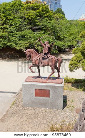 Chiba Tsuneshige Monument In Chiba, Japan
