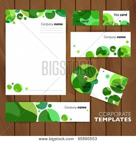 Corporate identity business set design.