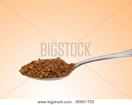 Teaspoon With Granulated Instant Coffee