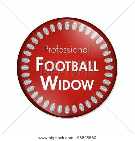 Professional Football Widow Button
