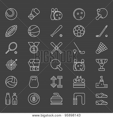Sport icons set
