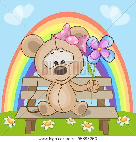 Mouse With Flower
