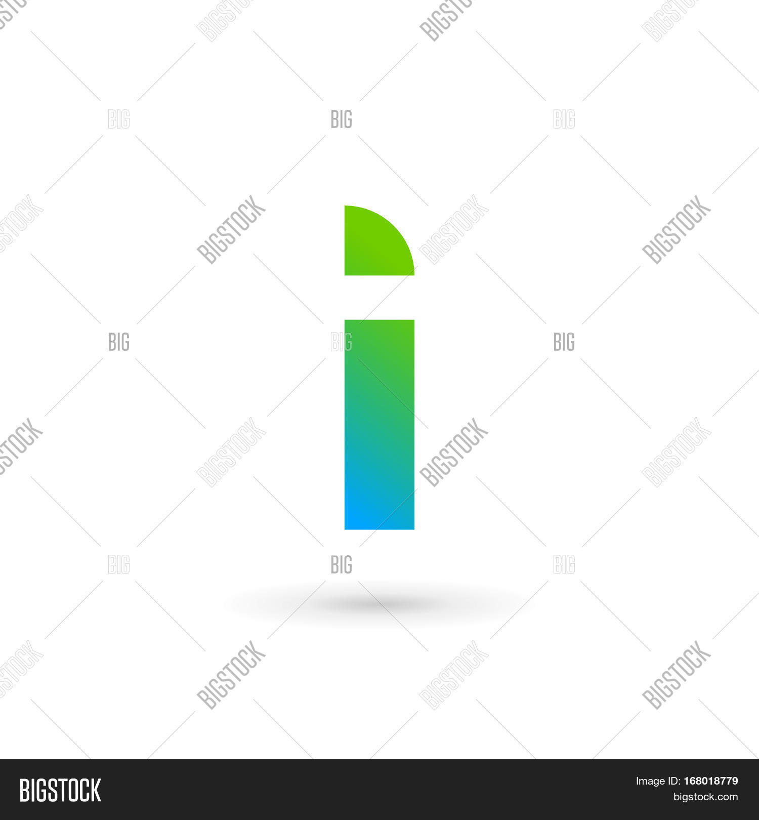 Script Ribbon Letter I Letter Ribbon Logo Vector & Photo (Free Trial) | Bigstock