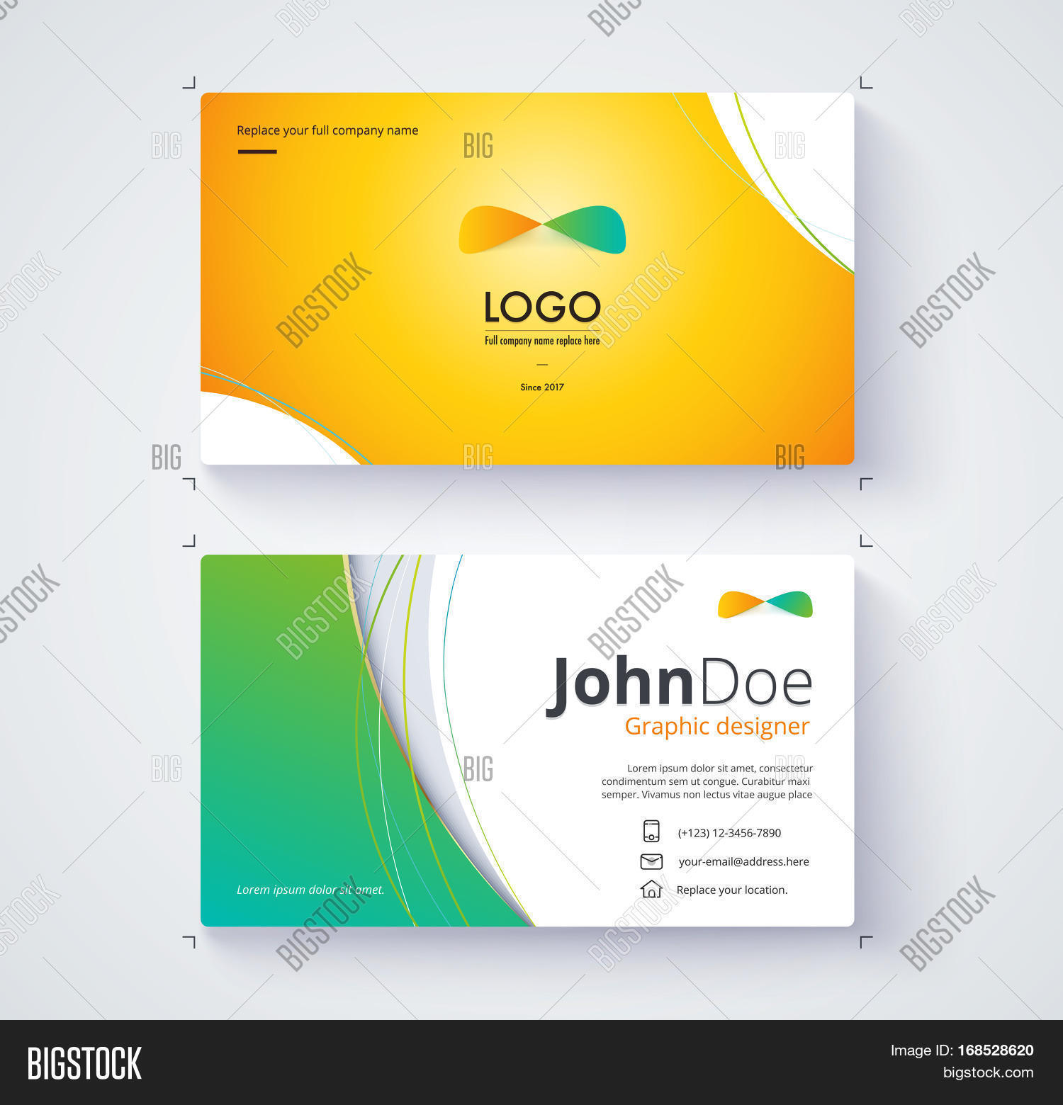 Business Card Vector & Photo (Free Trial) Bigstock
