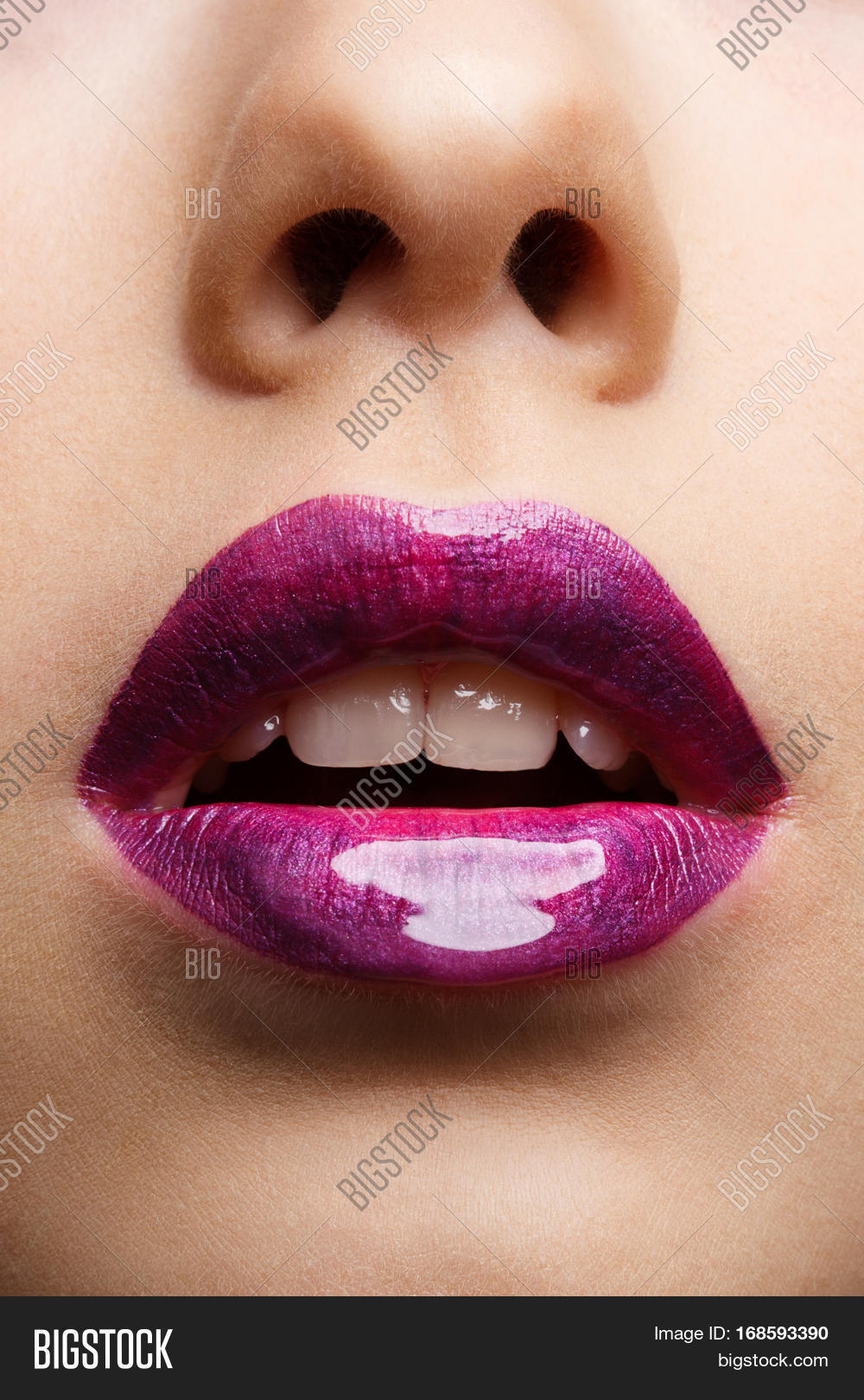 Beautiful Lips Purple Image & Photo (Free Trial) Bigstock