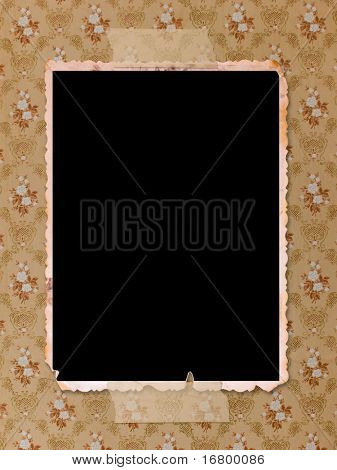 altes Photo an Wand