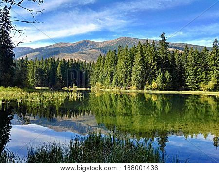 Vrbicke pleso (Vrbicke mountain lake) Low Tatras Slovakia