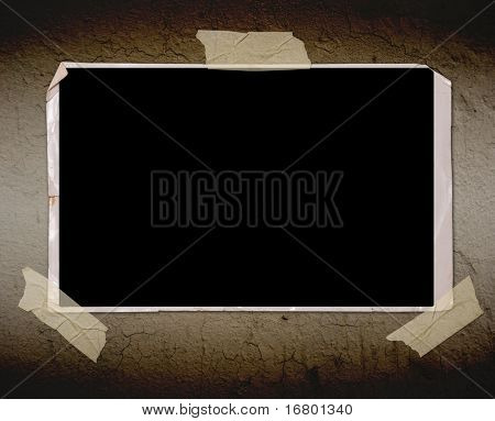 altes Photo an Wand