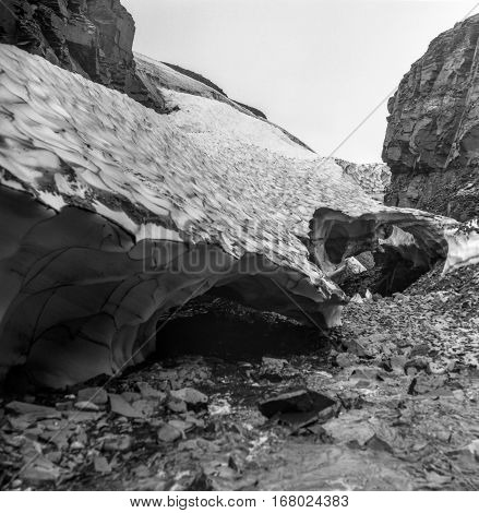 Amazing Glaciers On The Taimyr Peninsula. Krasnoyarsk Region.